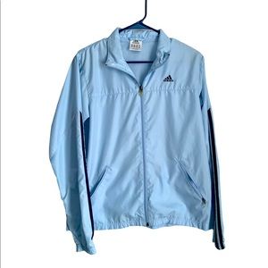 Light Blue Adidas Running Jacket M